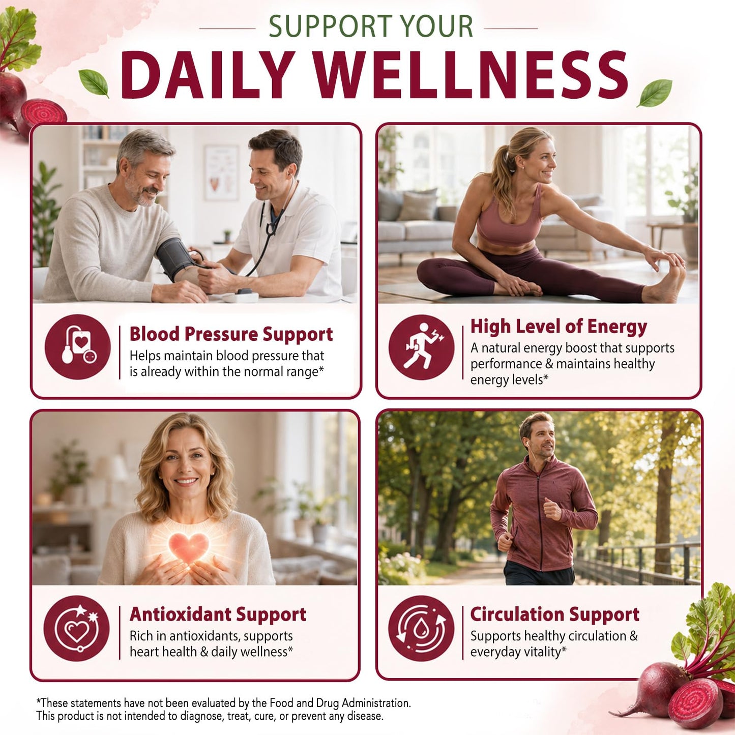 vopxccvy Beet Root Capsules with MCT Oil Softgels 120