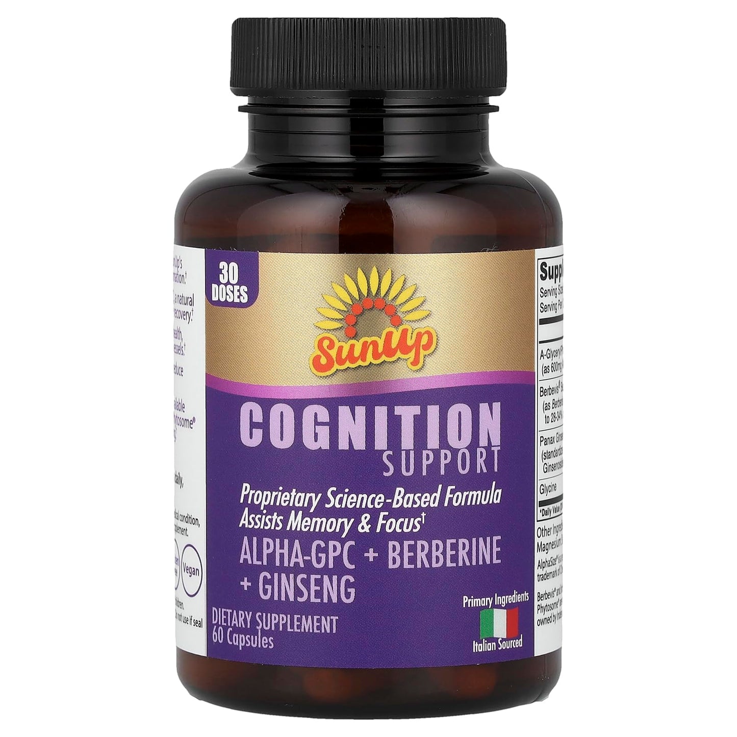SunUp Cognition Support Capsules 60 Count