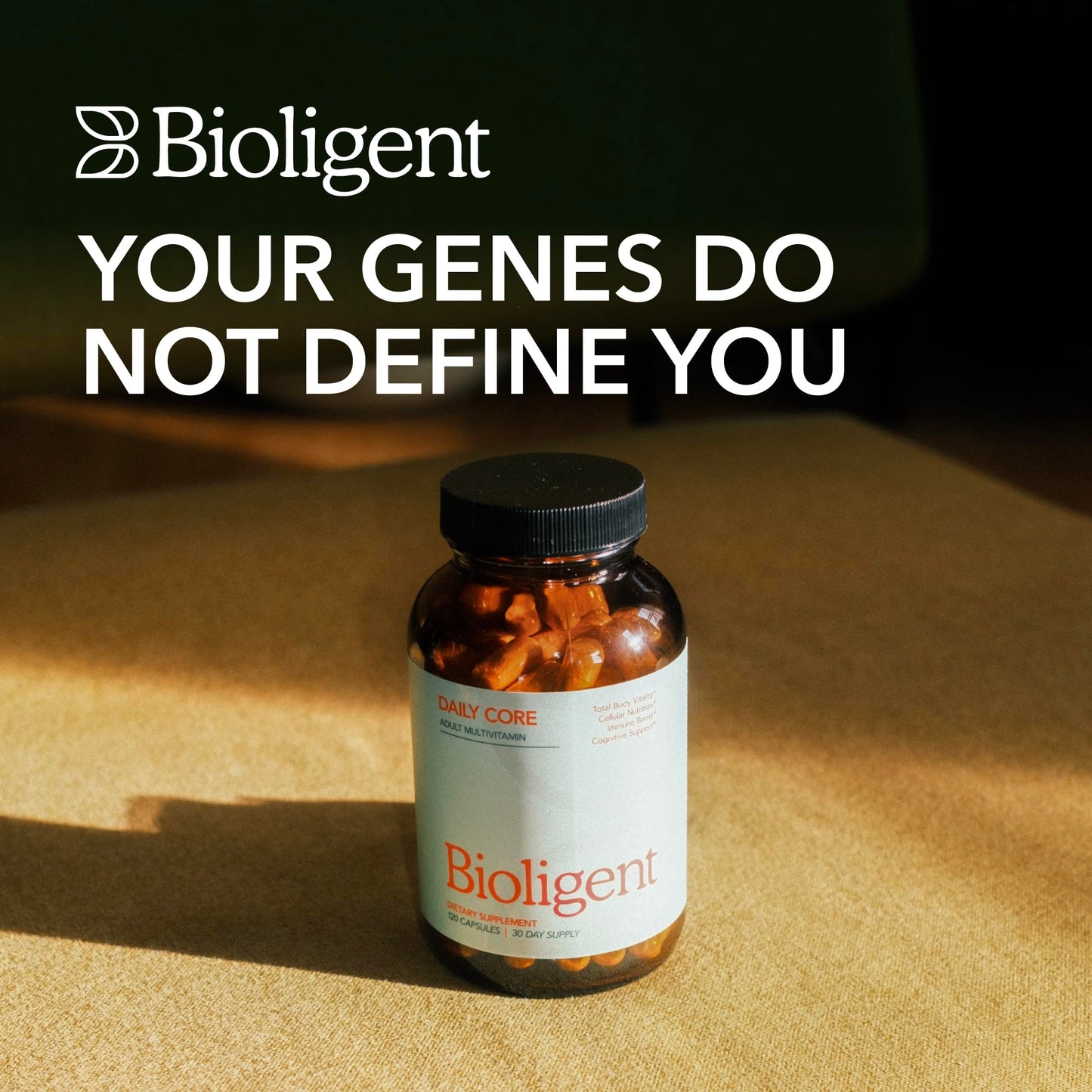BIOLIGENT Daily Core Multivitamin for Men & Women, 120 Capsules
