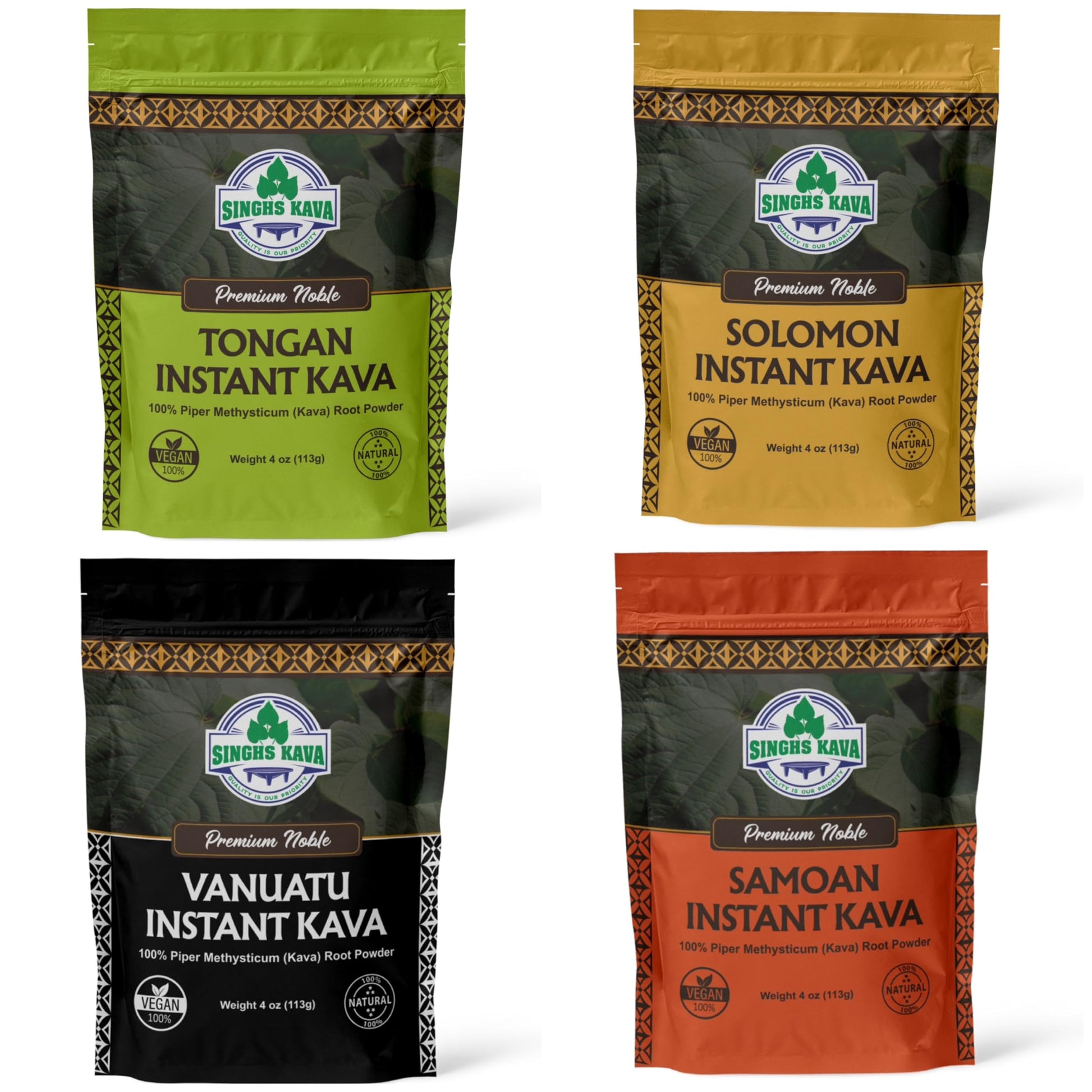 SINGHS Micronized Instant Kava Powder 4-Pack
