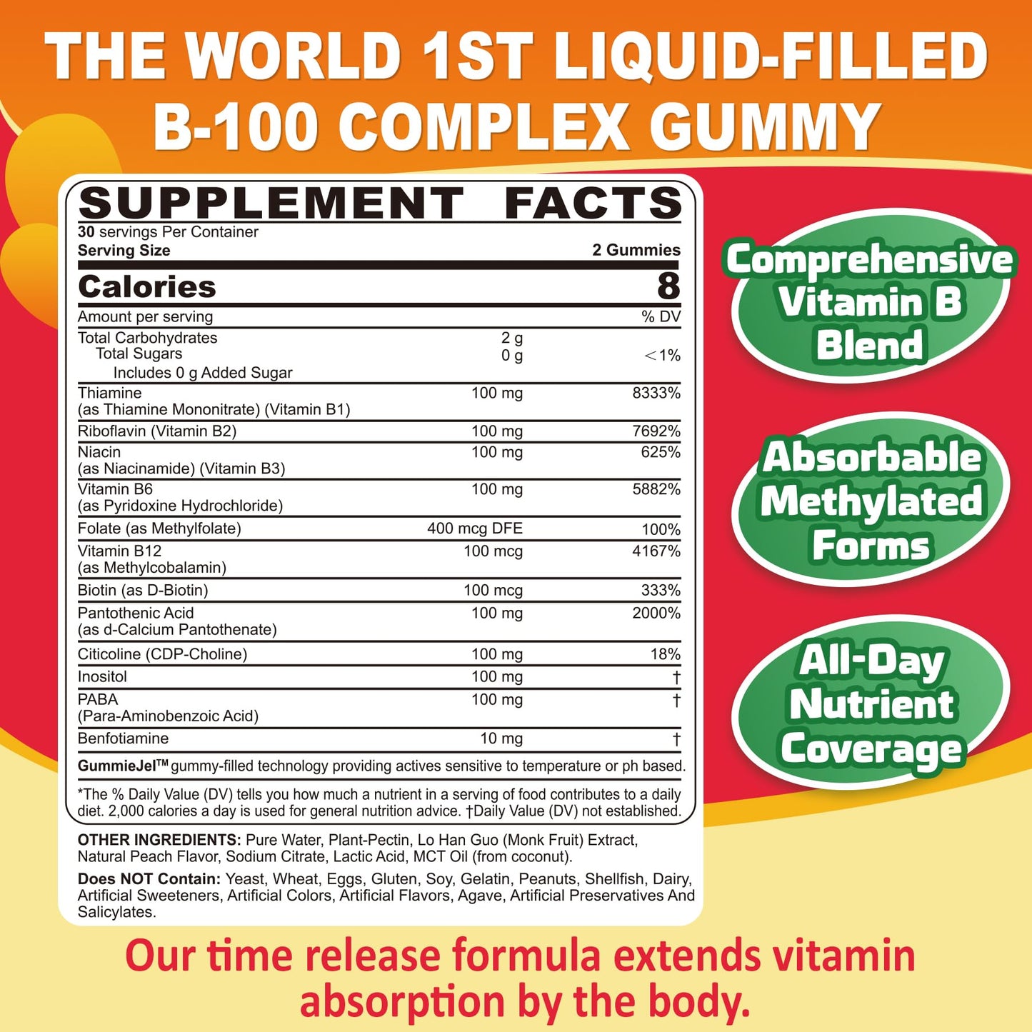 NEVISS Vegan Omega-3 Gummies + Vitamin B100 Complex Gummies, 120 Gummies