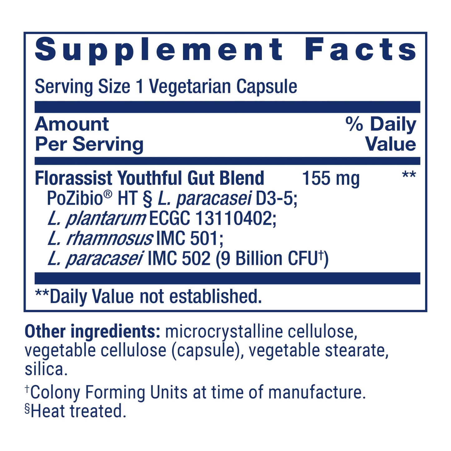 Life Extension FLORASSIST Probiotic Youthful Gut, Healthy Aging Supplement, postbiotic and probiotic Blend, Heart and Gut Health, Non-GMO, 1-Daily, Gluten-Free, Vegetarian Capsule, 30