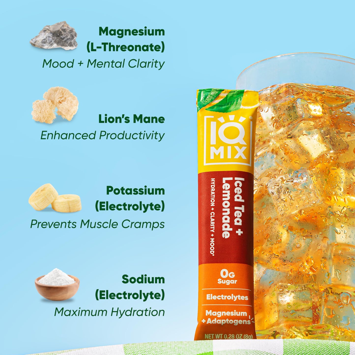 IQBAR IQMIX Electrolyte Powder Capsules 20 Count