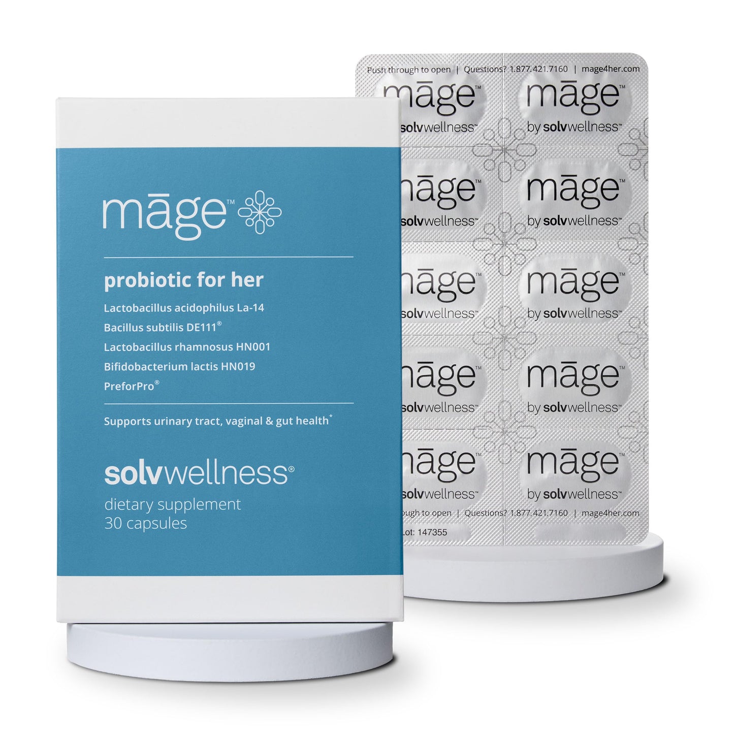 Solv Wellness Mage Probiotic for Her Capsule, 30 Capsules
