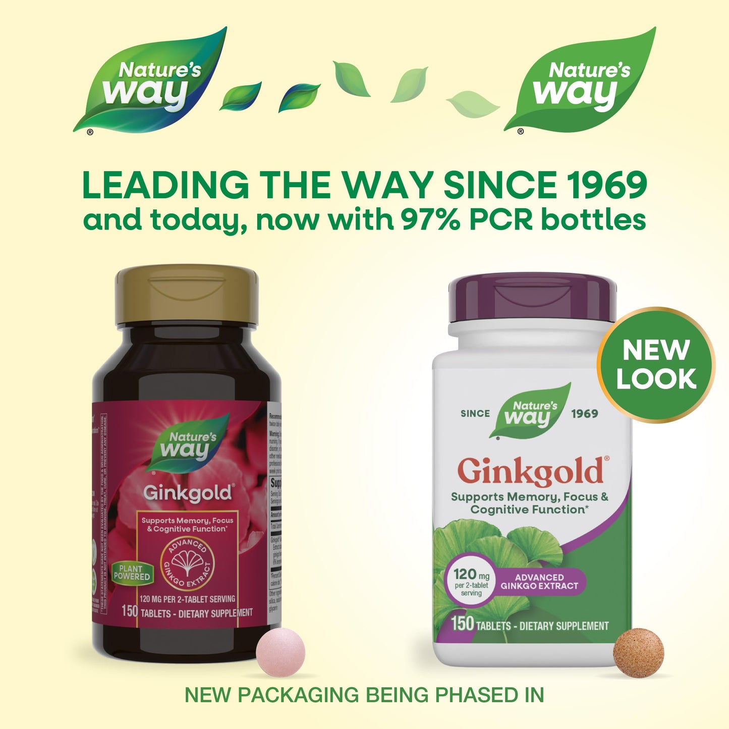 Nature's Way Ginkgold Advanced Ginkgo Biloba Extract 150 Tablets