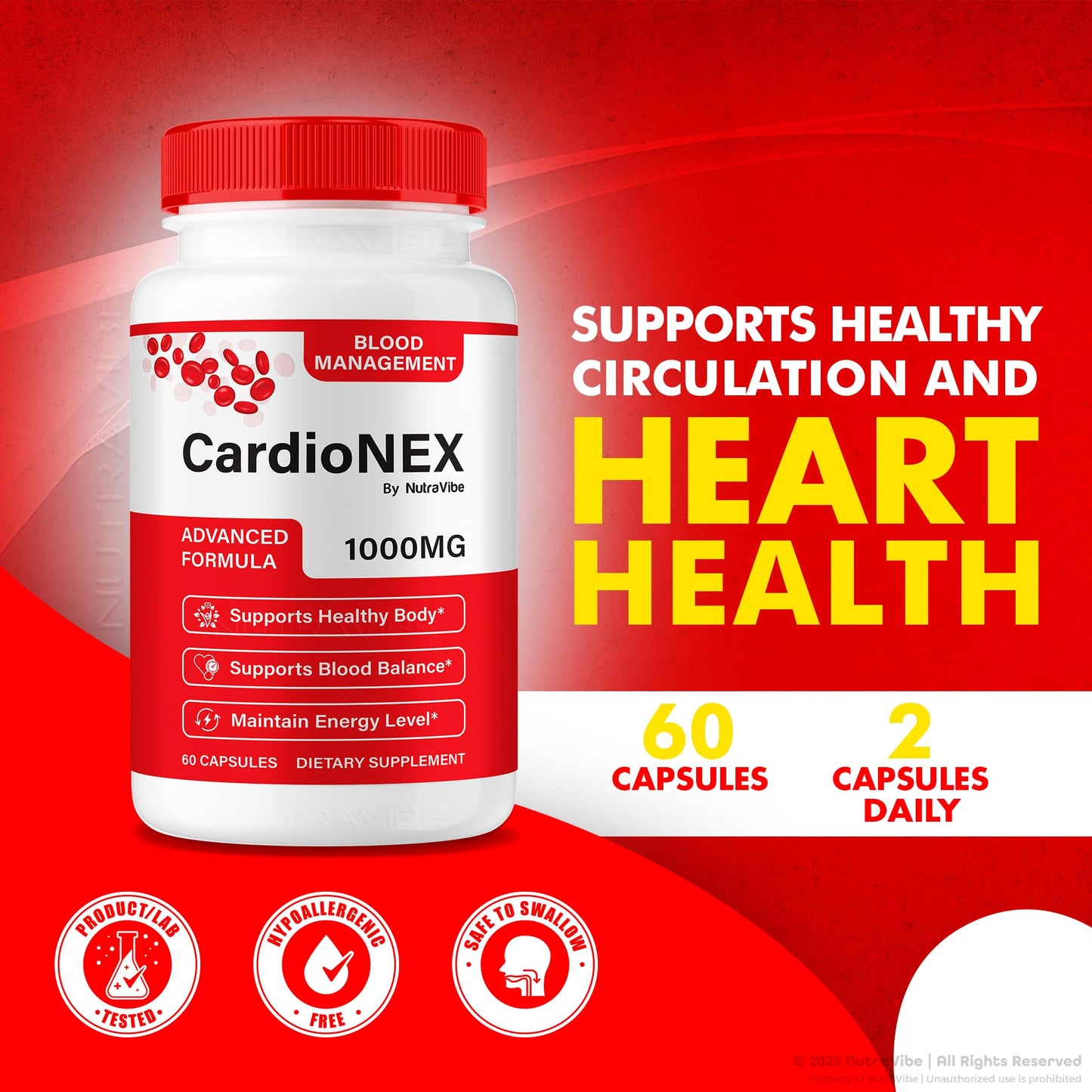 NutraVibe CardioNEX 120 Capsules
