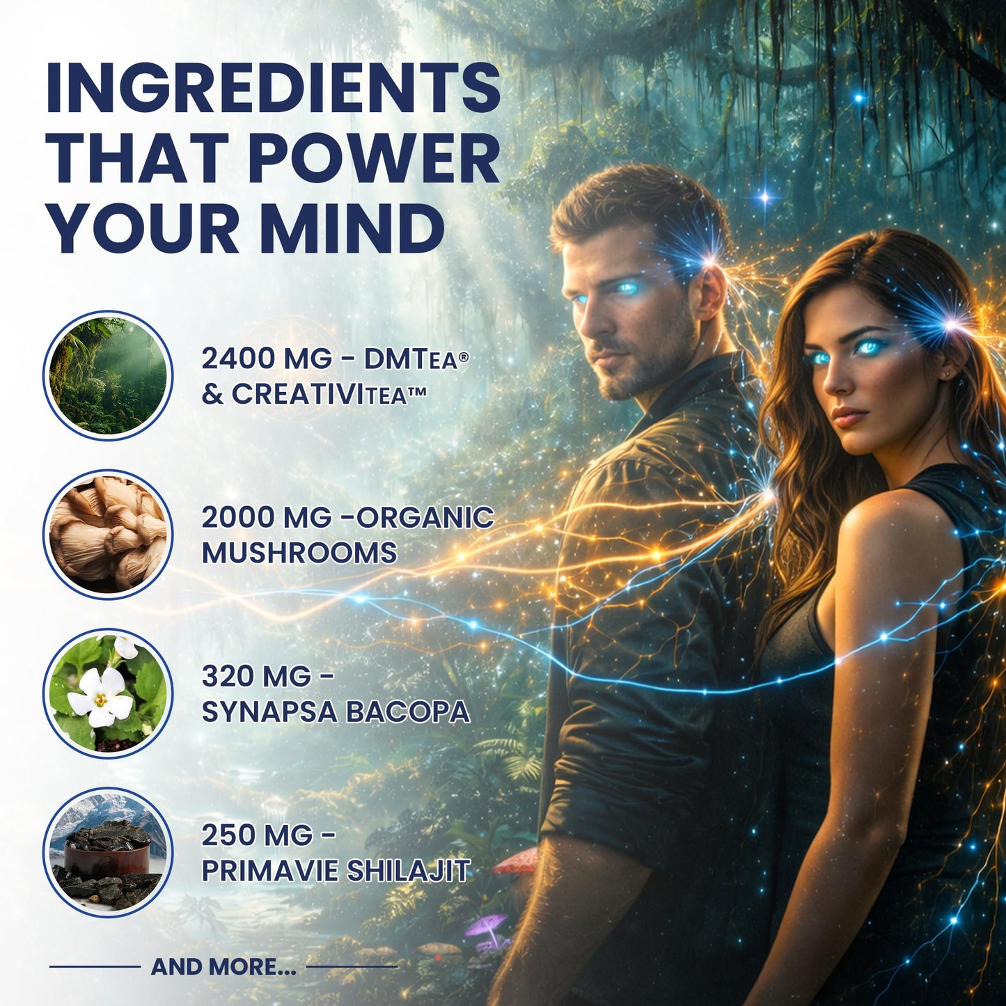 Ultra Human CONSCIOUS1 Focus Boosting Superfood Blend Powder 2.7 Ounce