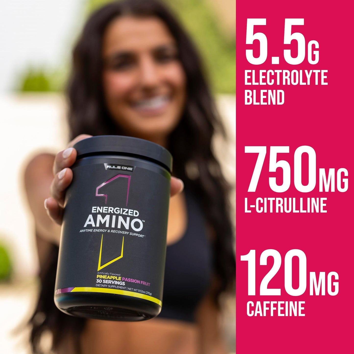 Rule 1 Proteins Energized Amino Powder 9.5 oz