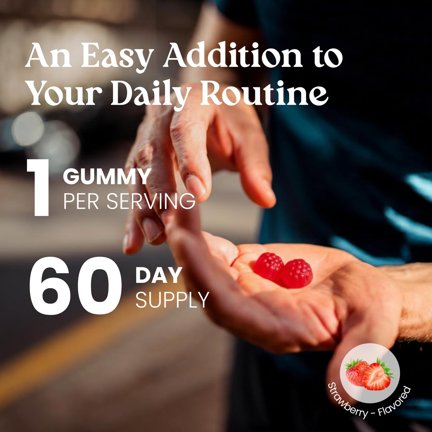 VITA GLOBE Vitamin B Complex Gummies 5000mcg for Hair Skin Nails Growth, Non-GMO, 60 Gummies