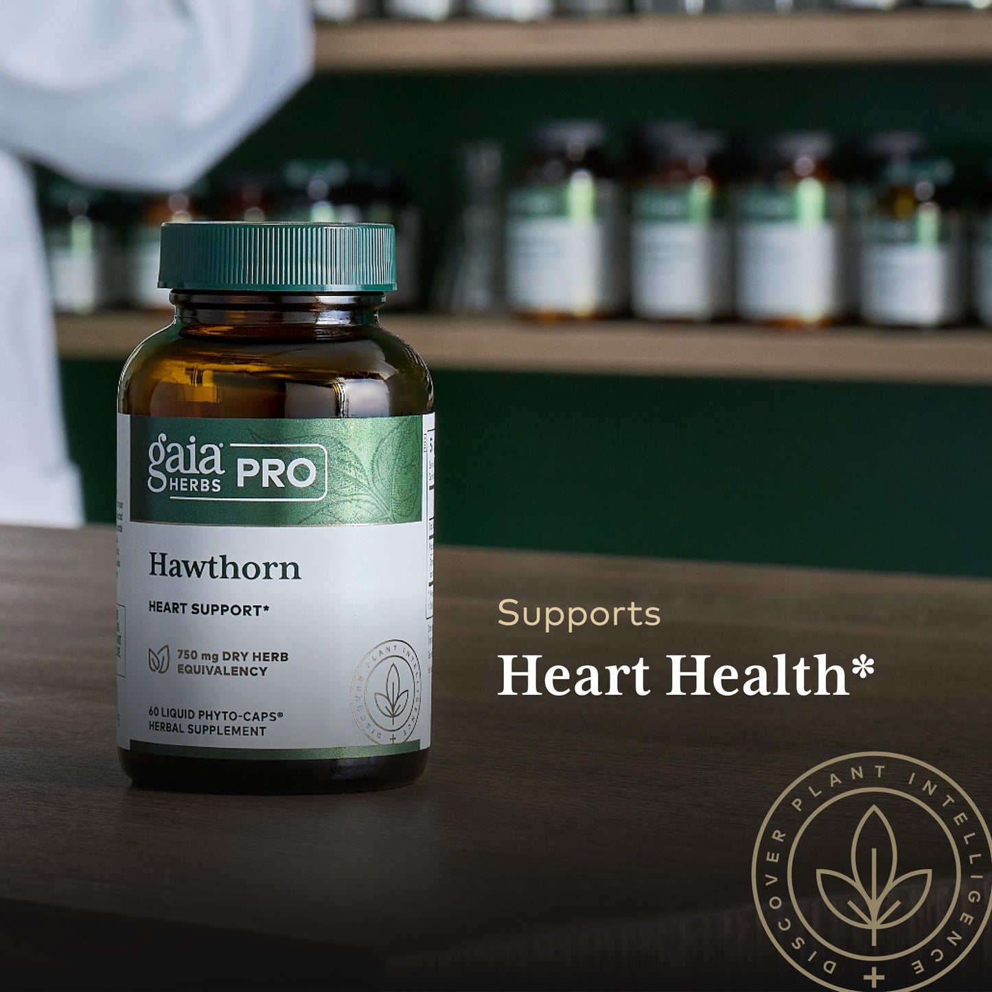 GAIA HERBS PRO Hawthorn Cardiovascular Health Support Capsules, 60 Count