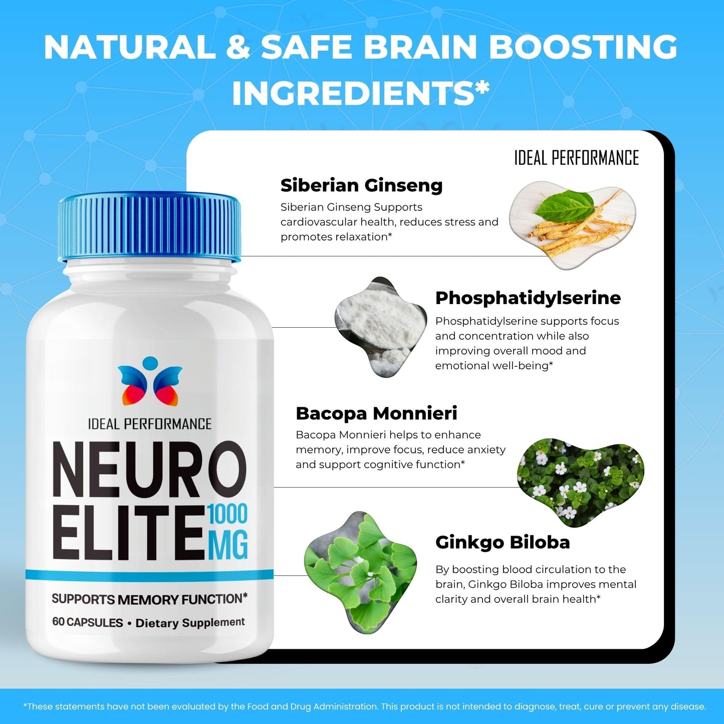 IDEAL PERFORMANCE Neuro Elite Capsules 180 Capsules