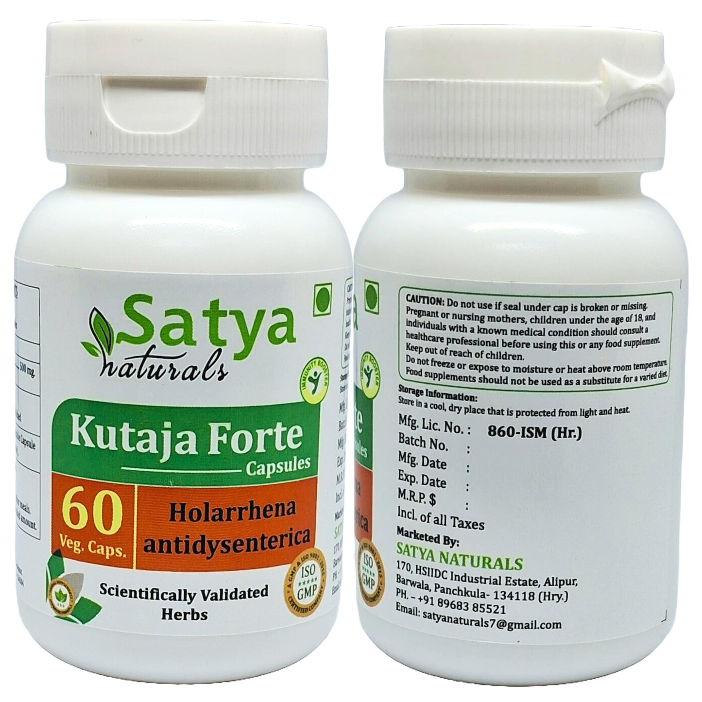 Satya Naturals Kutaja Forte Capsules 500 mg 120 Count