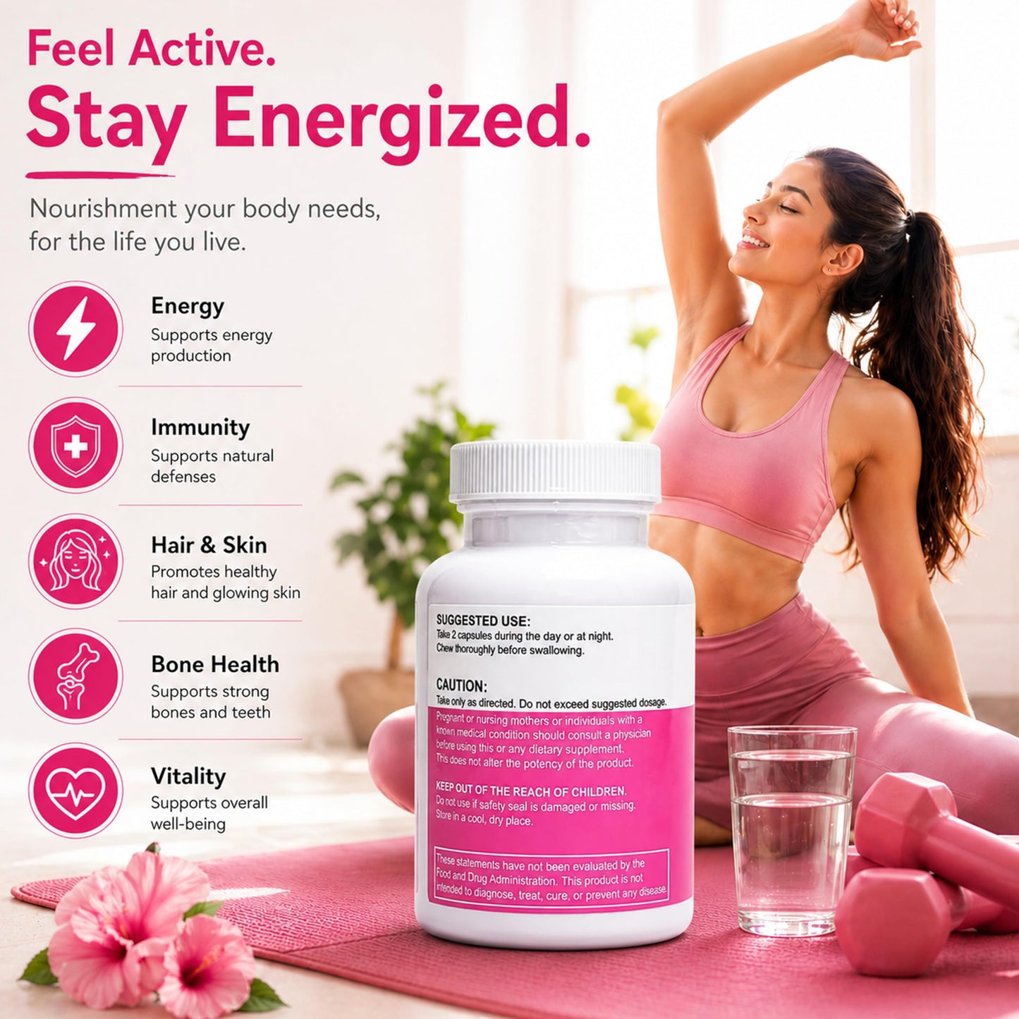 Yogivita Women’s Multivitamin Capsules, 60 Capsules