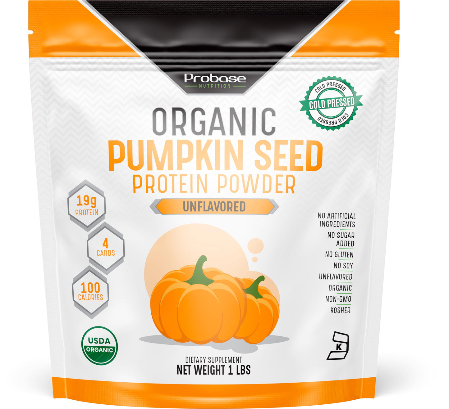 Probase Nutrition Pumpkin Seed Protein Powder, 16 oz