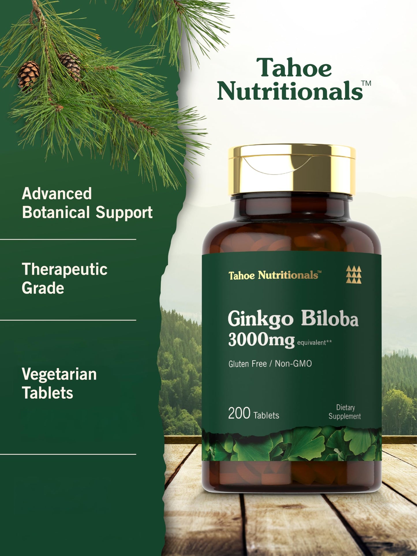 Carlyle Ginkgo Biloba Tablets 200 Count