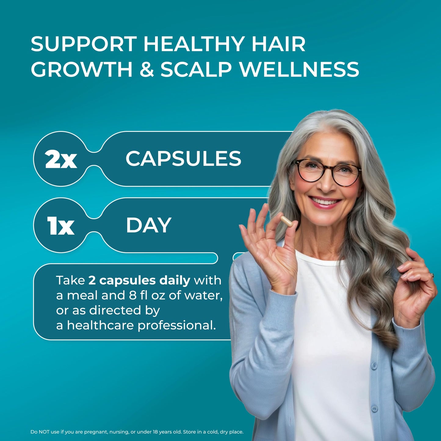 PUREHEALTH RESEARCH ReGrow Hair Growth Vitamins Capsule, 60 Capsules