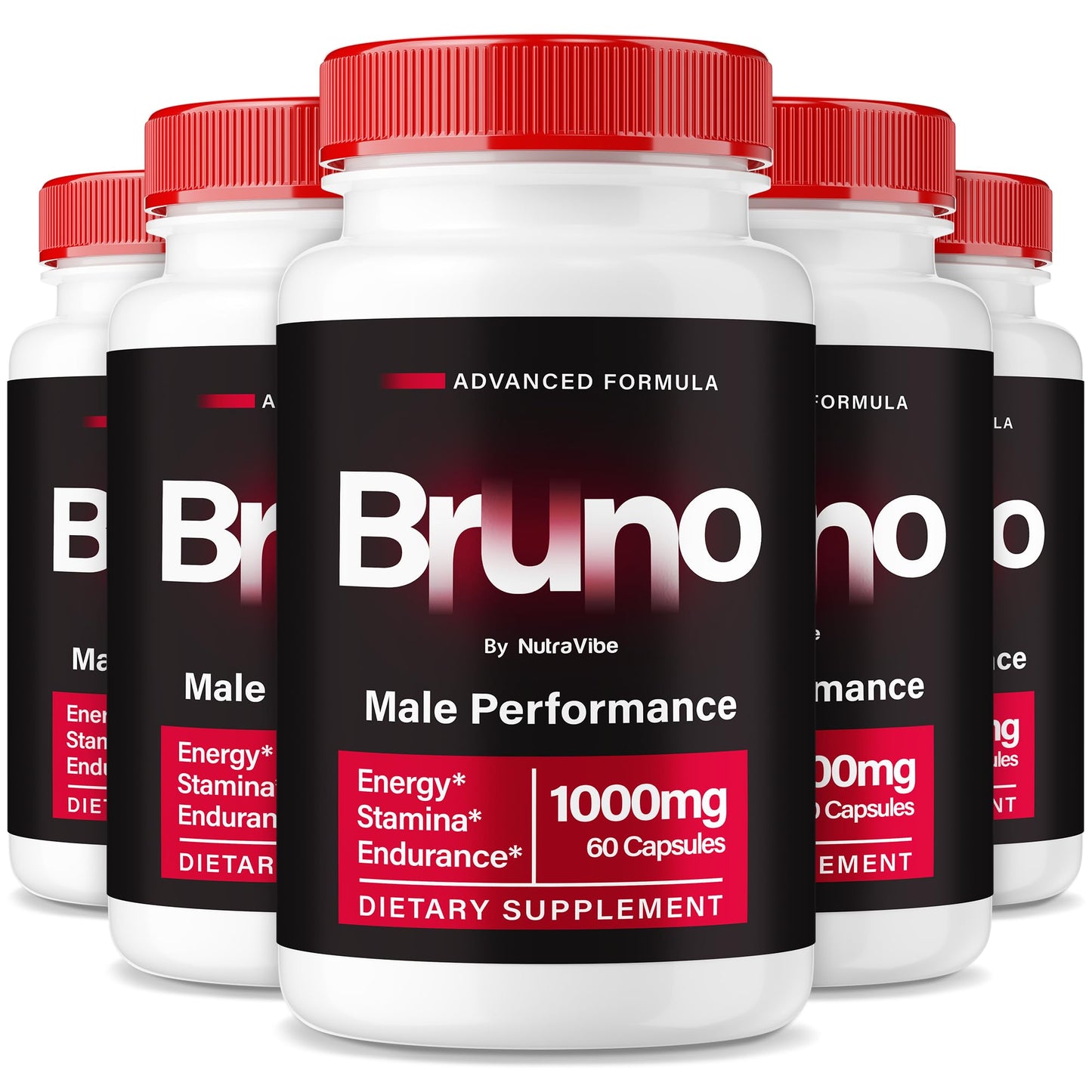 NutraVibe Bruno Men Pills Capsules 300 Capsules