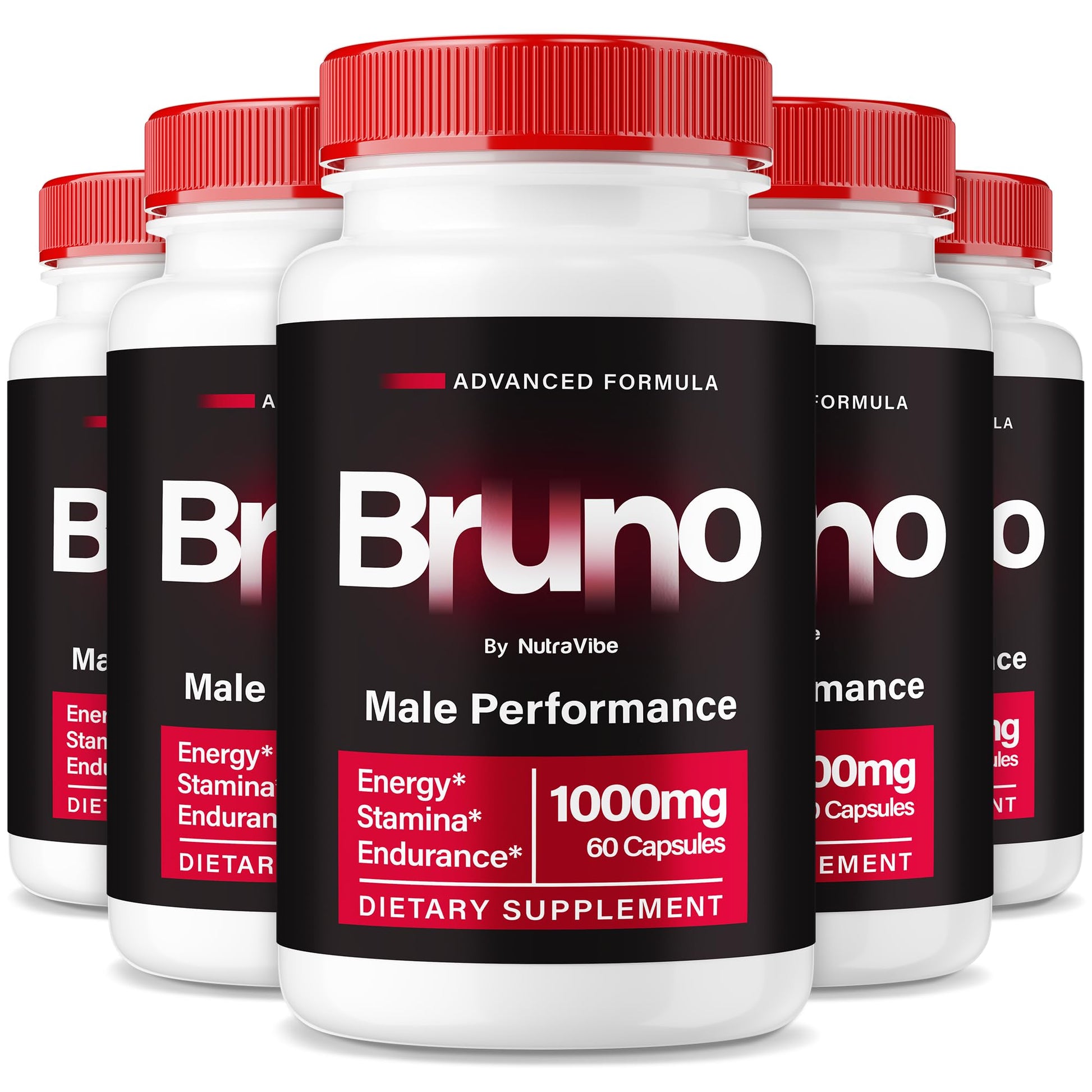 NutraVibe Bruno Men Pills Capsules 300 Capsules