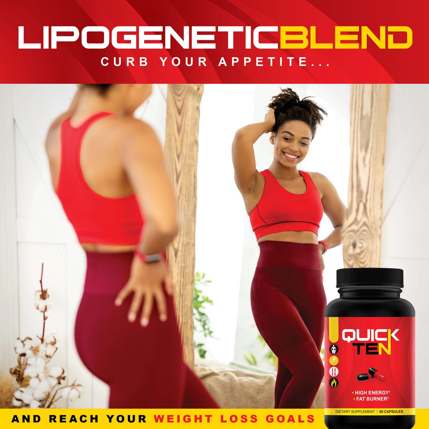 Quick Ten Drop 10 Quick Diet Pills Capsules, 60 Capsules