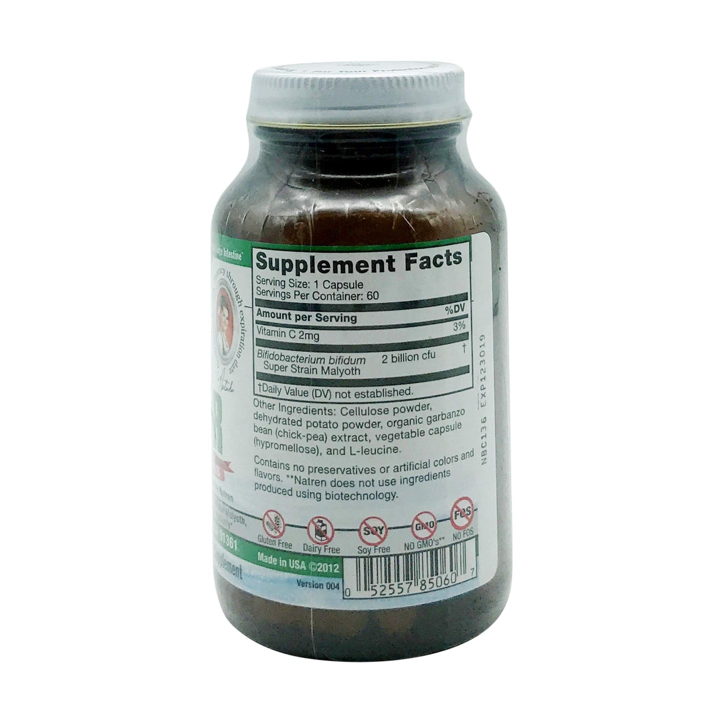 Natren Bifido Factor Dairy Free Capsule 60 Capsules