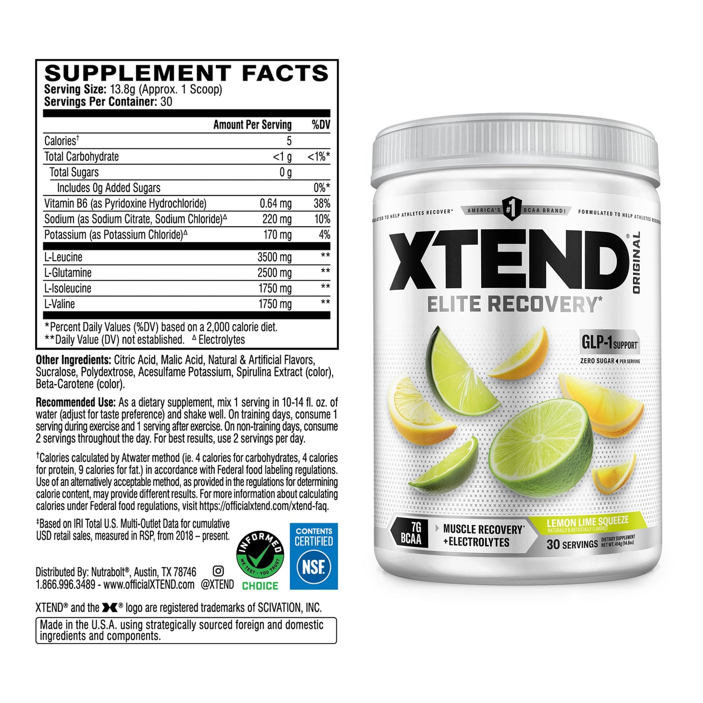 Xtend Original BCAA Powder 13.2 oz