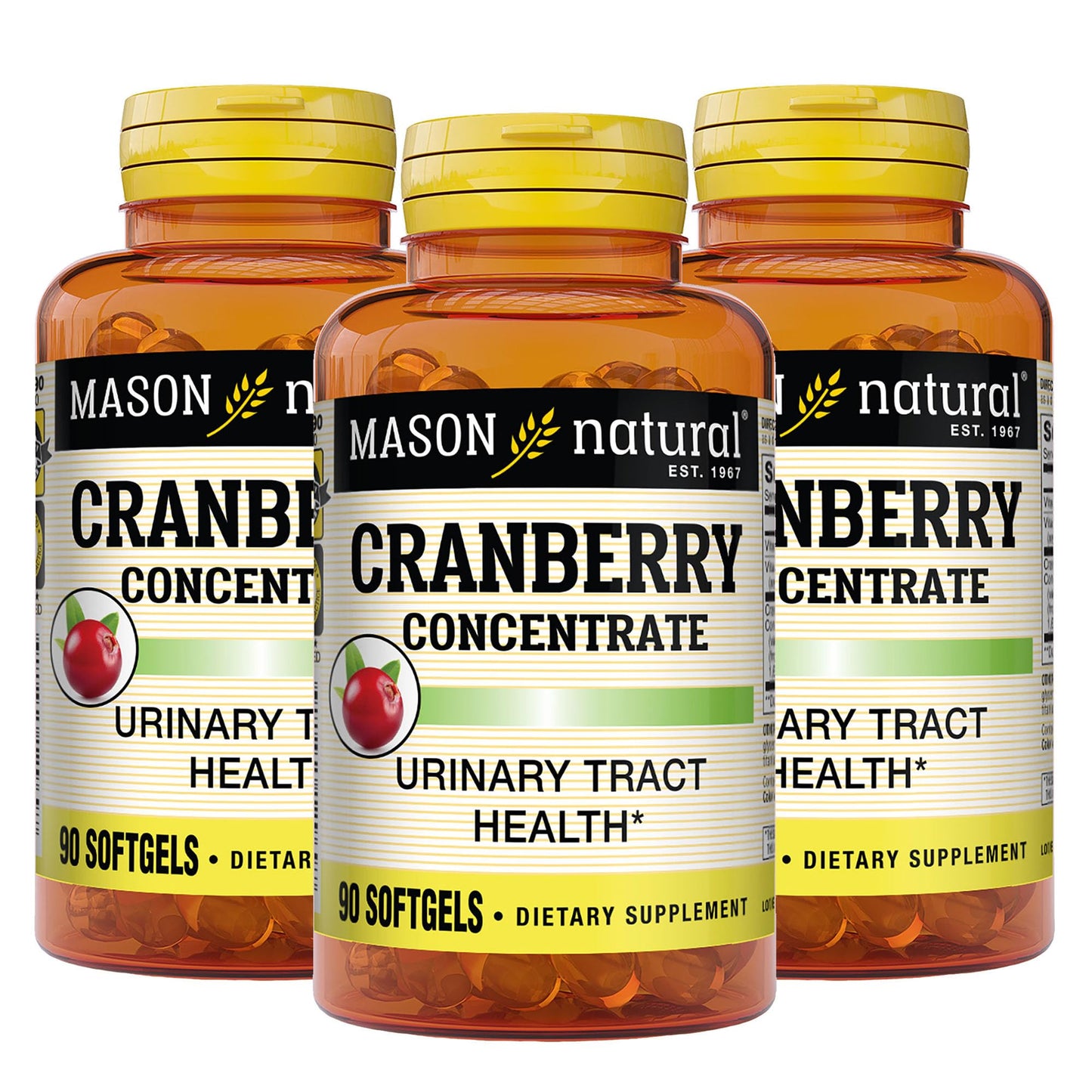 Mason Natural Cranberry Concentrate with Vitamin C & E Softgels 270 Count