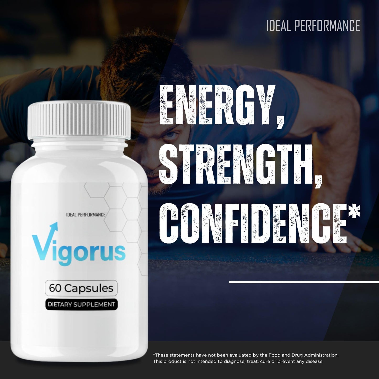 IDEAL PERFORMANCE Vigorus for Men Capsules, 180 Count