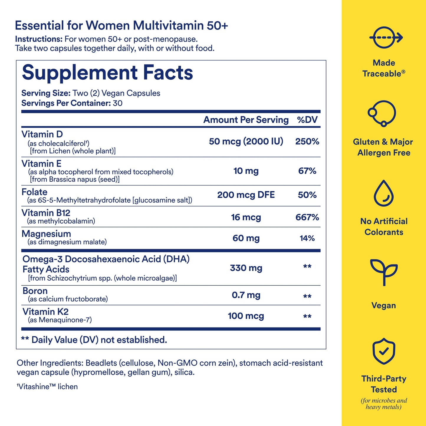 Ritual Women's 50+ Multivitamin Capsule 60 Count