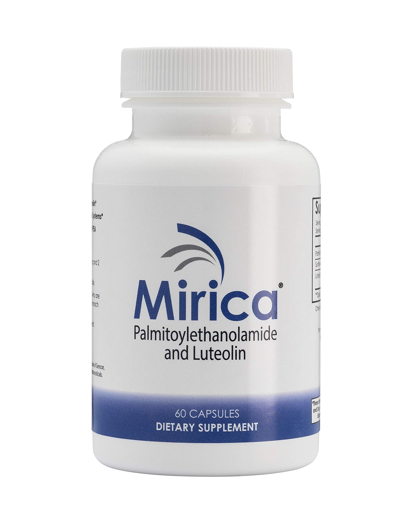 Mirica Pea Palmitoylethanolamide and Luteolin Immune & Nervous System Support Supplement Capsule 60 Count