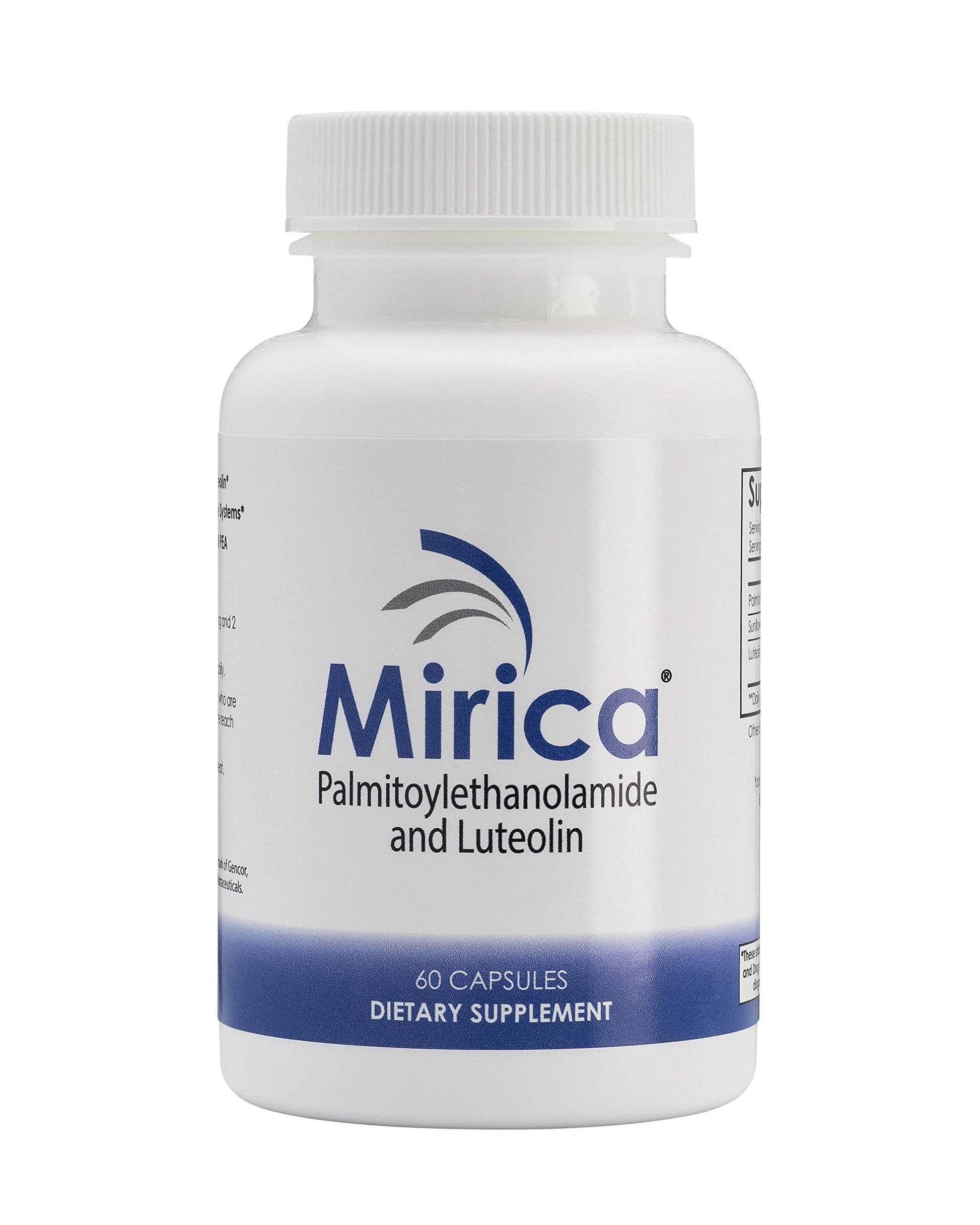 Mirica Pea Palmitoylethanolamide (PEA) and Luteolin Immune & Nervous System Support Capsule, 60 Count
