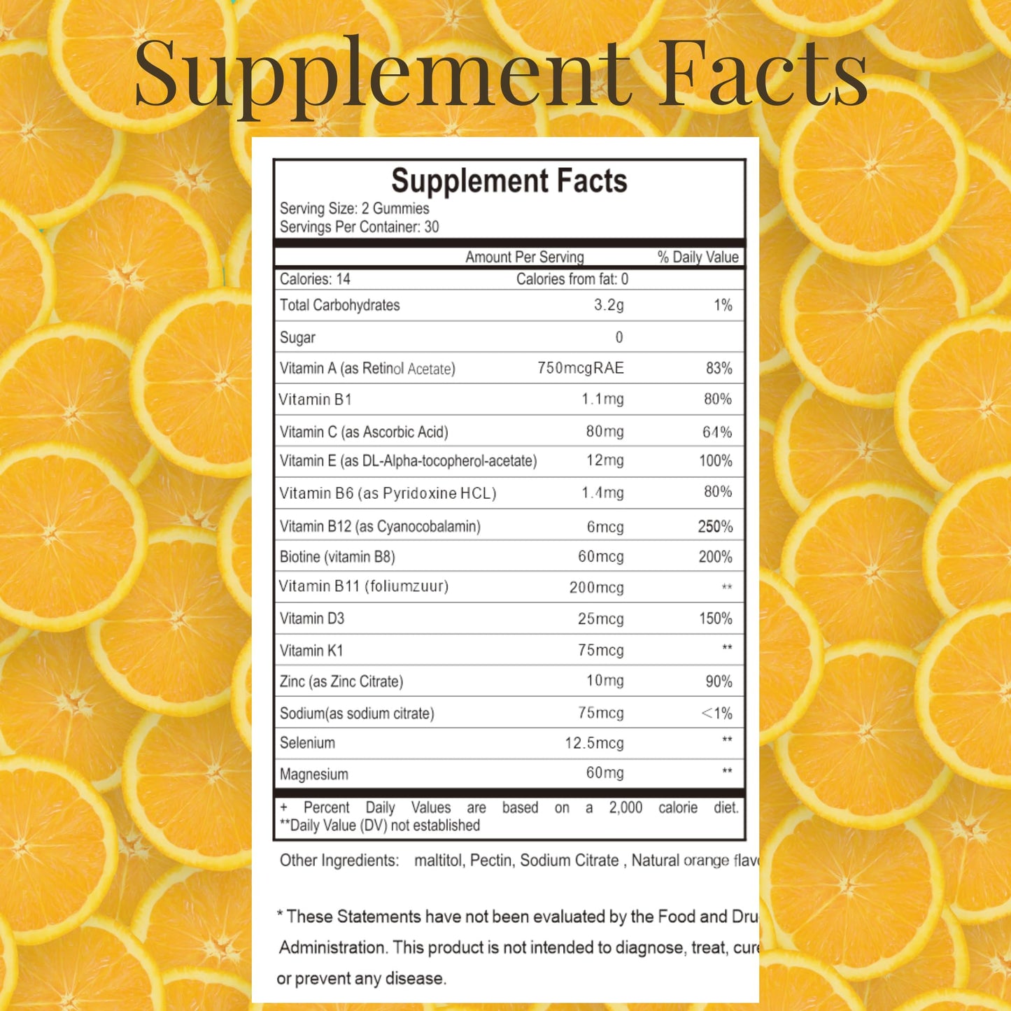 MonesAli Multivitamin Gummies 90 Count