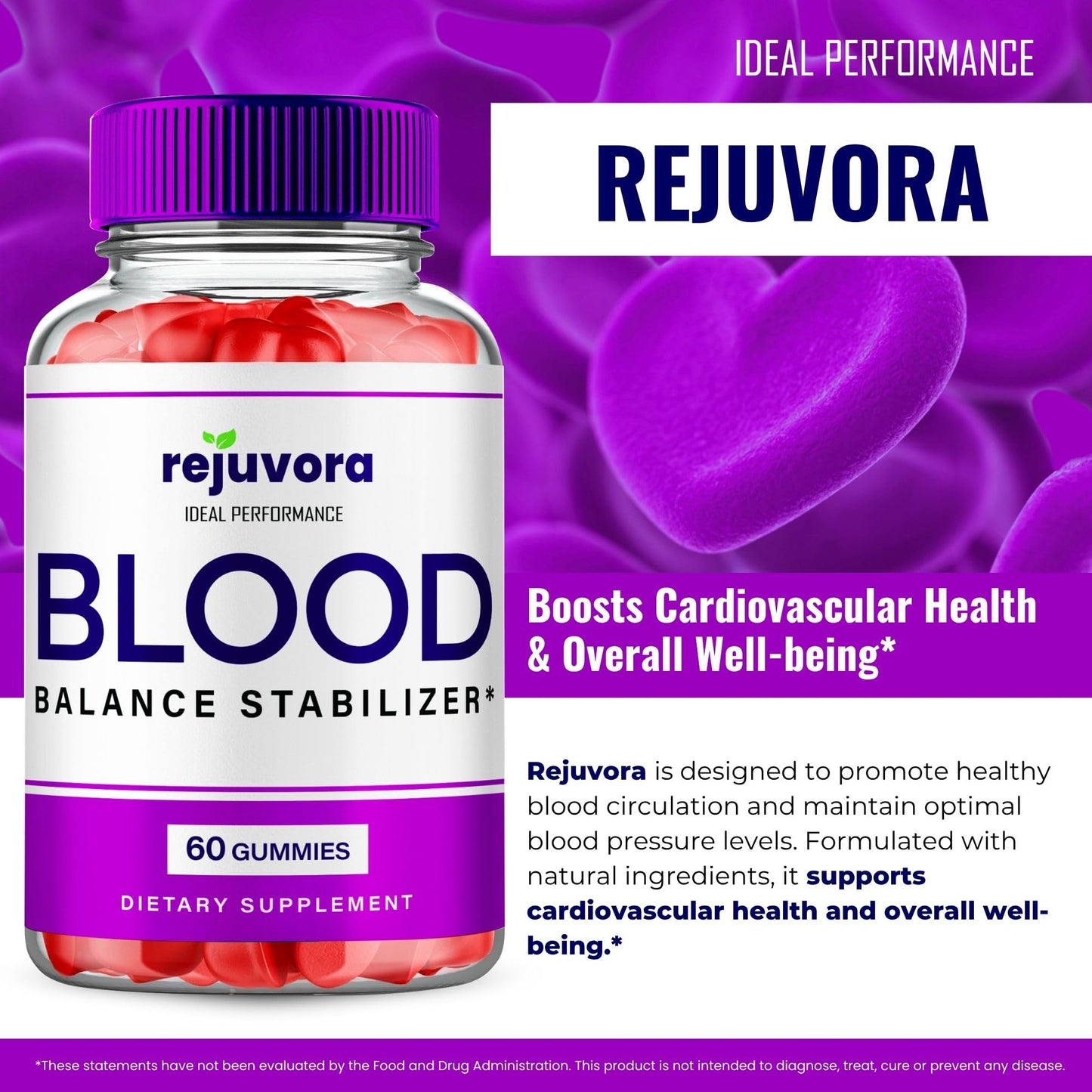 Ideal Performance Rejuvora Advanced Blood Formula Gummy 120-count