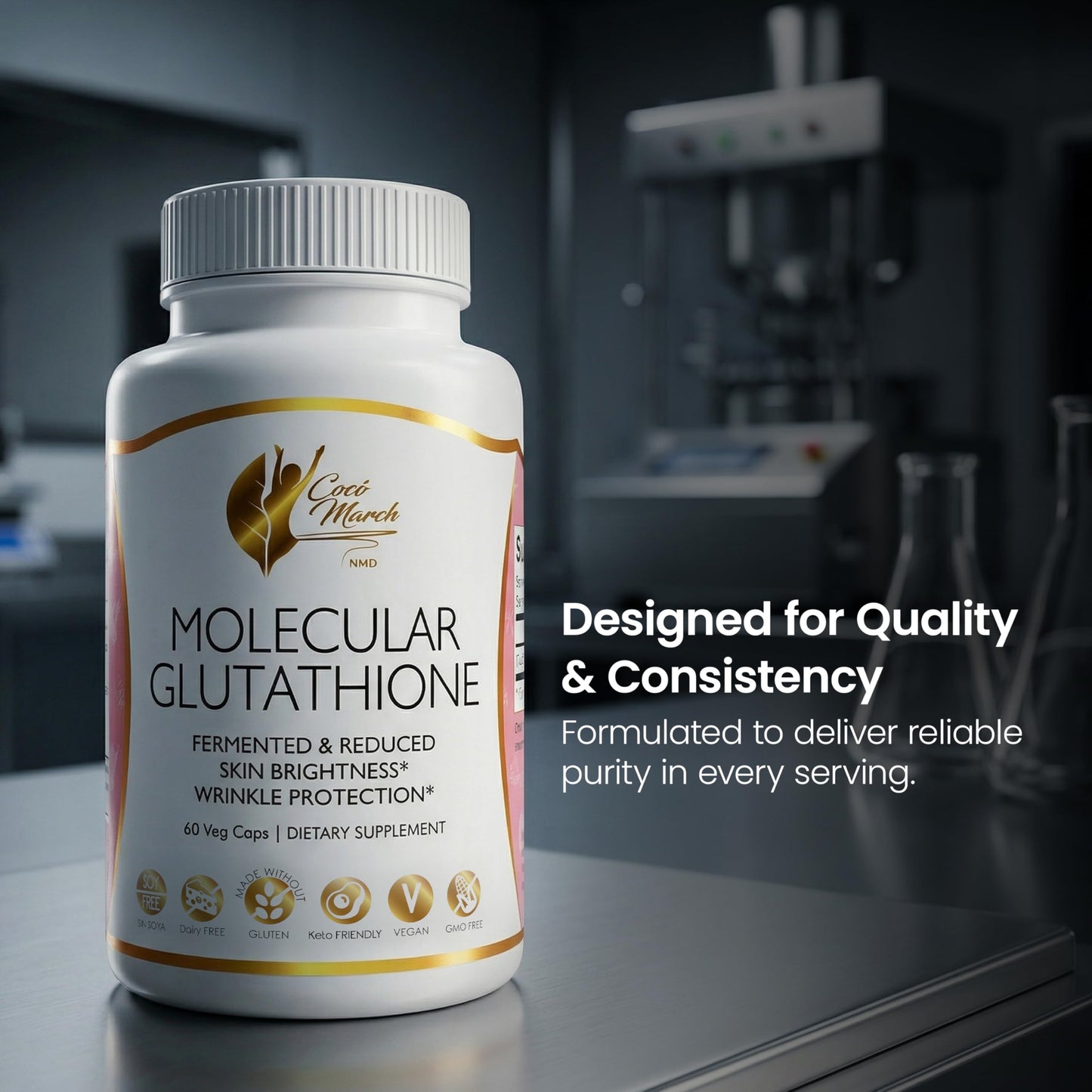 Cocó March N.M.D Molecular Glutathione Supplement 60 Veg Capsules