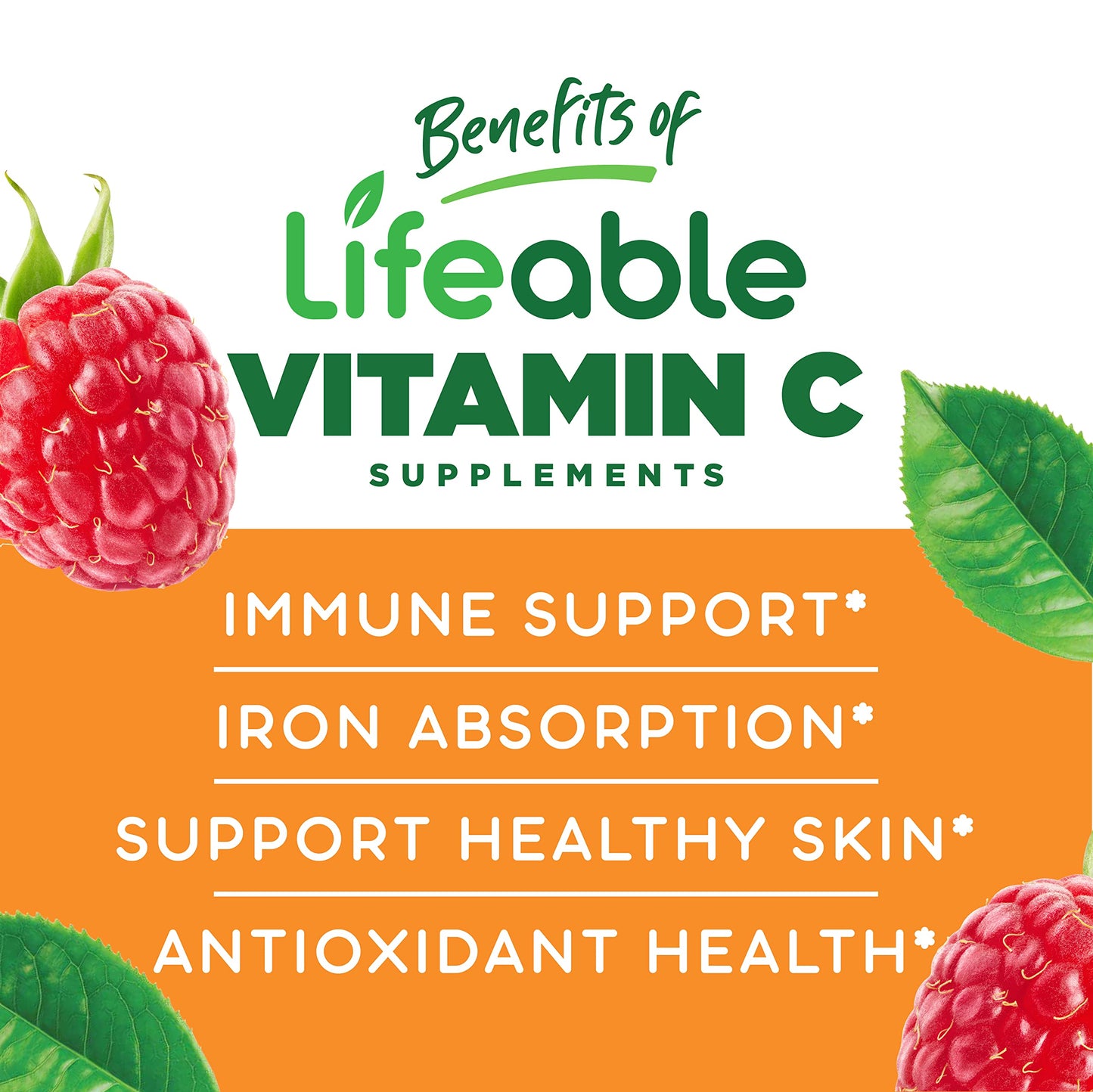 VitaWorks Lifeable Vitamin C Kids + Biotin Kids Gummies 180-count