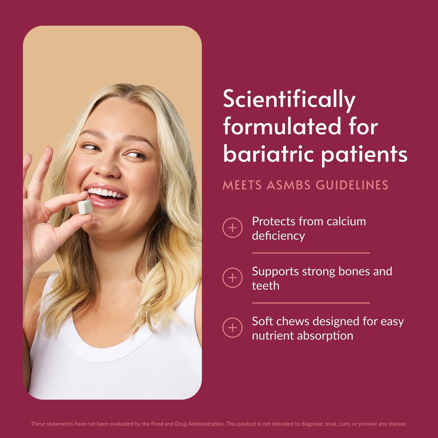 Bariatric Advantage Calcium Citrate Chewy Bites Gummy 90 Count