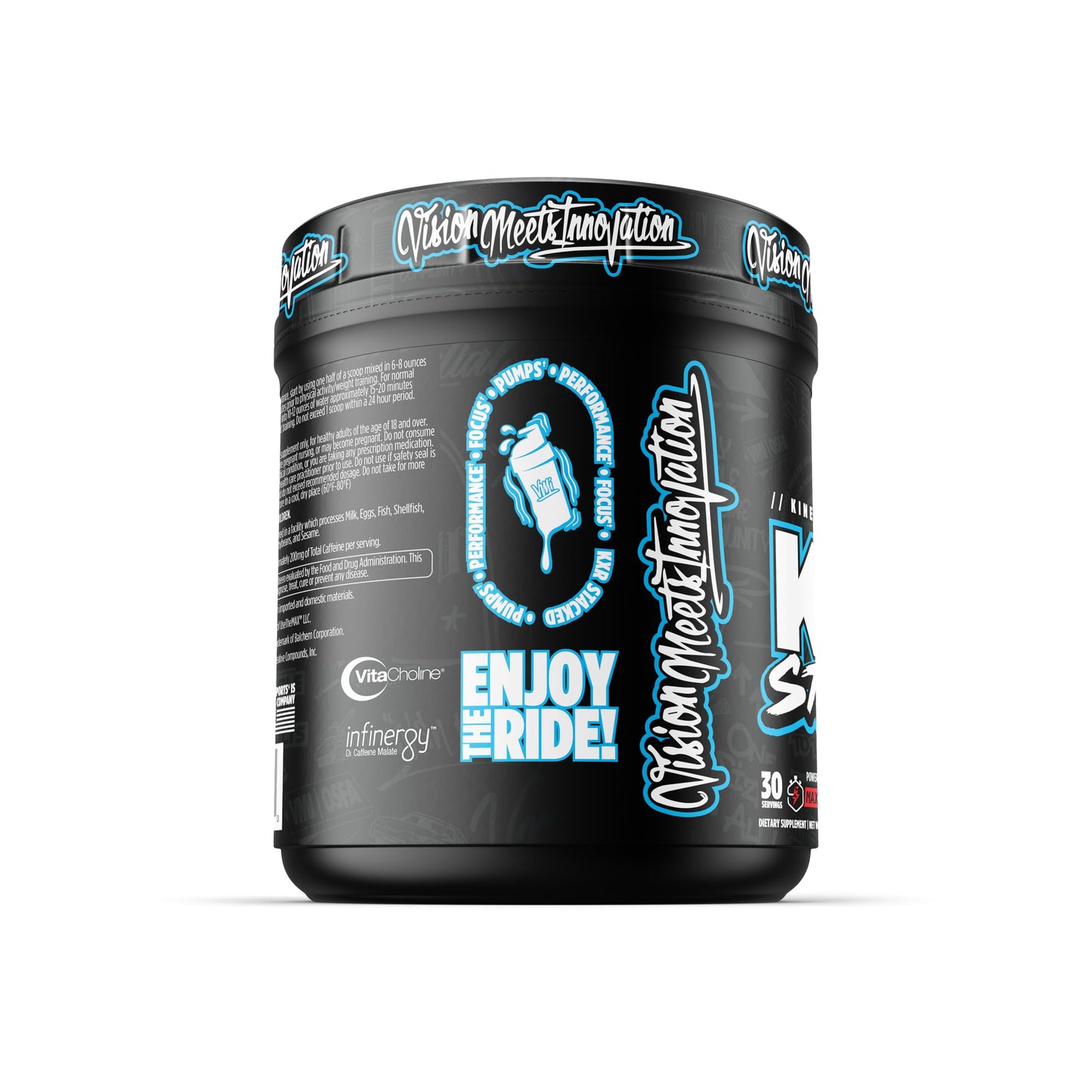 VMI Sports KXR Stacked Essential Pre Workout Powder, 18.1