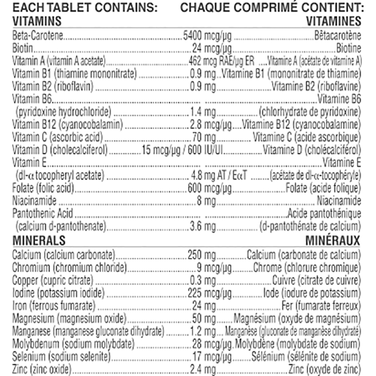 Materna Prenatal Postpartum Vitamin & Mineral Supplement, 100 Tablets