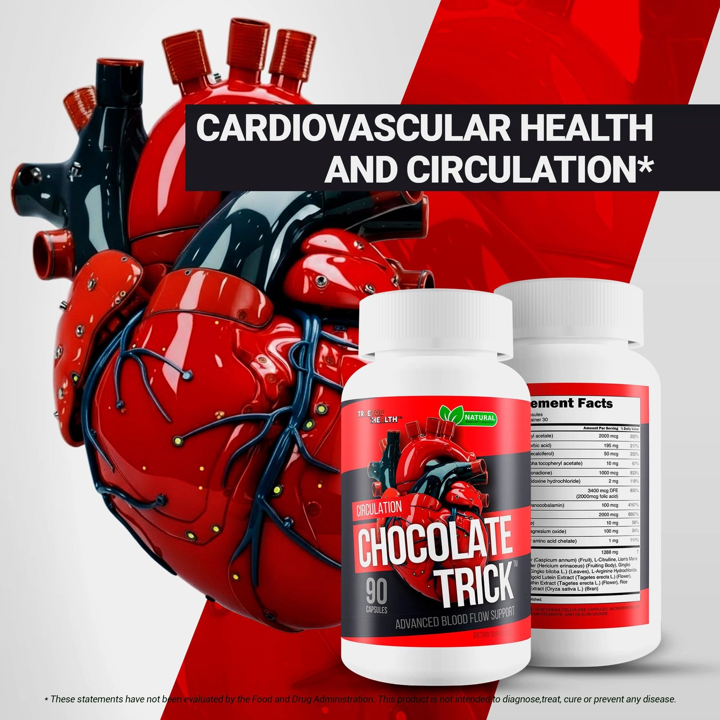 True You Health Chocolate Trick for Circulation Capsule 90 Count