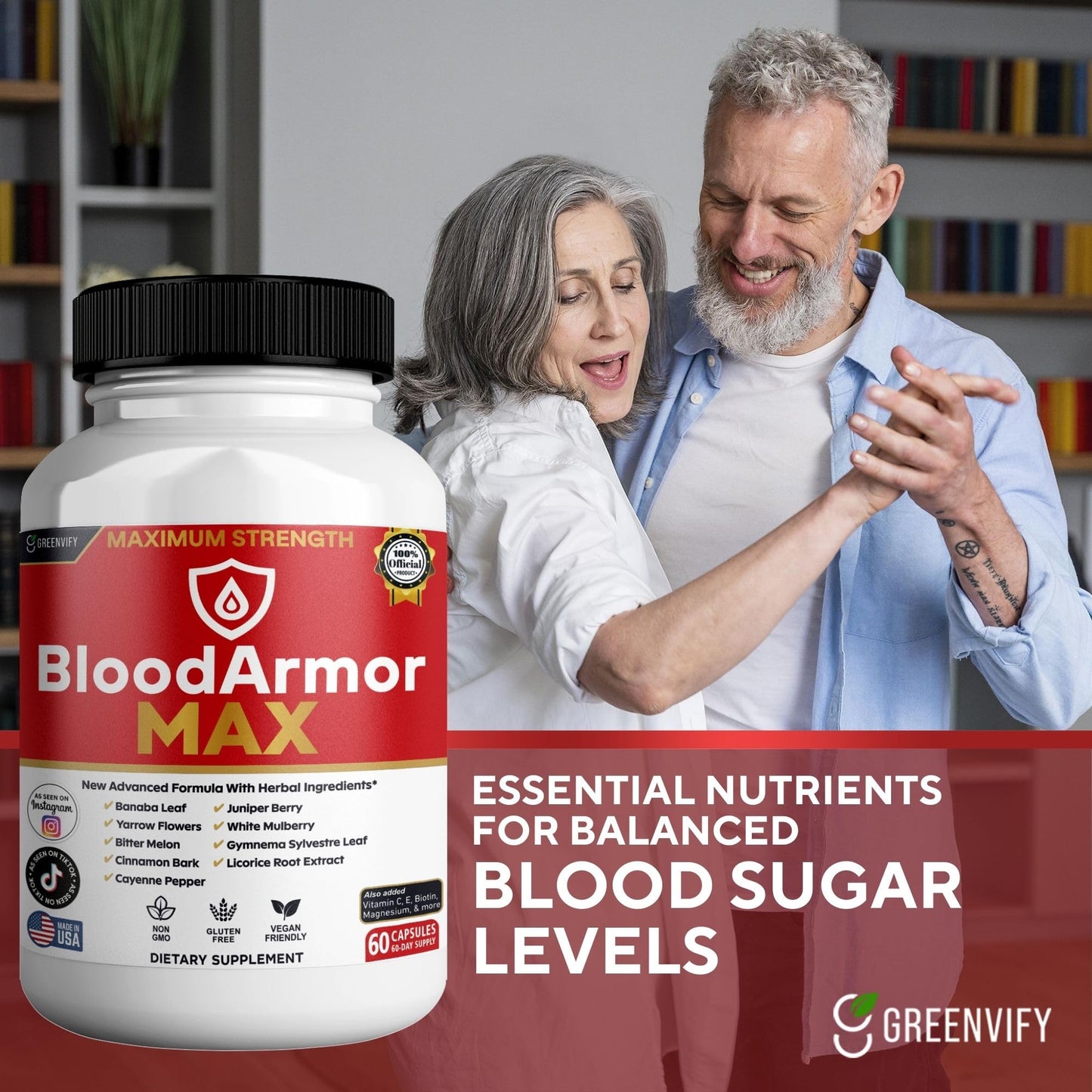 GREENVIFY BloodArmor MAX Dietary Supplement Capsule, 60 Count
