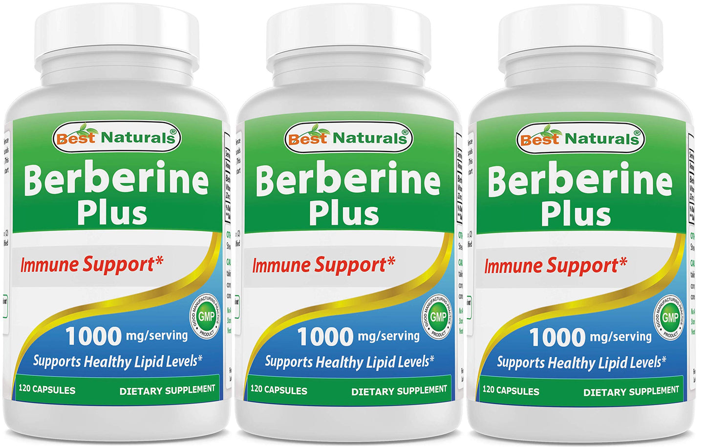 Best Naturals Berberine Plus 1000 mg/Serving Capsules, 360 Count