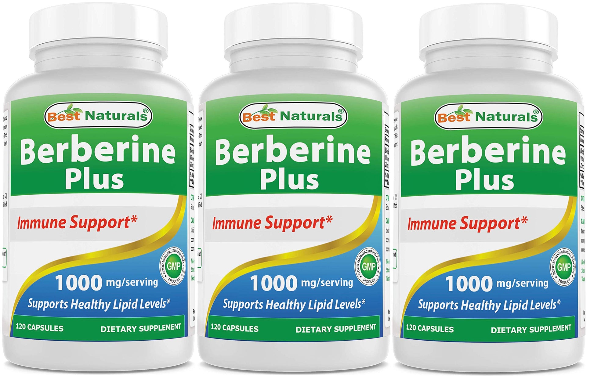 Best Naturals Berberine Plus 1000 mg/Serving Capsules, 360 Count