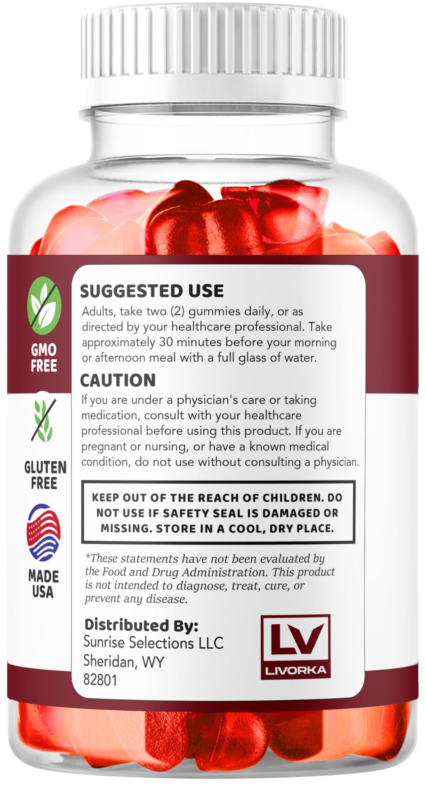 LIVORKA NTX Nutrition Keto Gummies 180 Gummies
