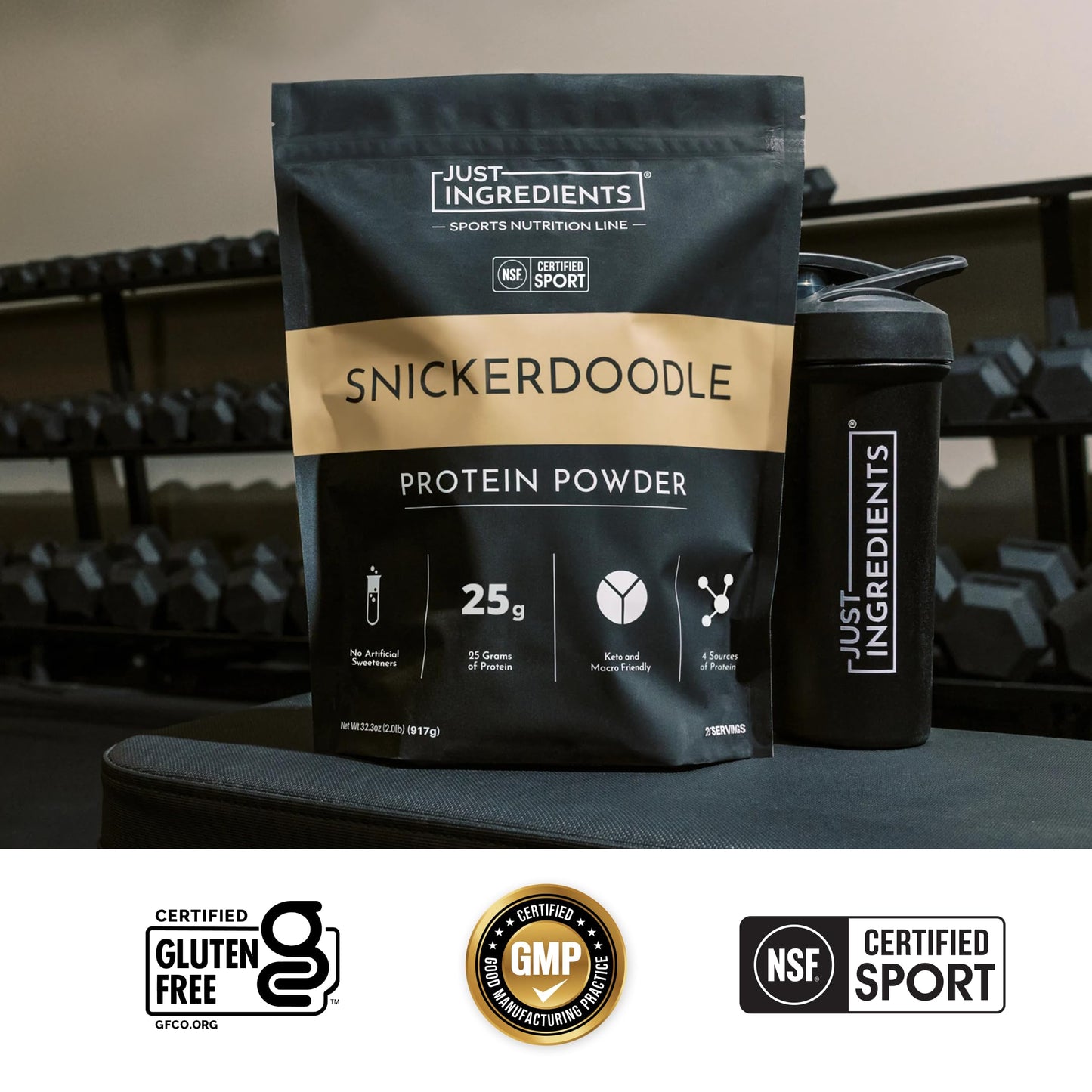 JUST INGREDIENTS Snickerdoodle Protein Powder 39.3