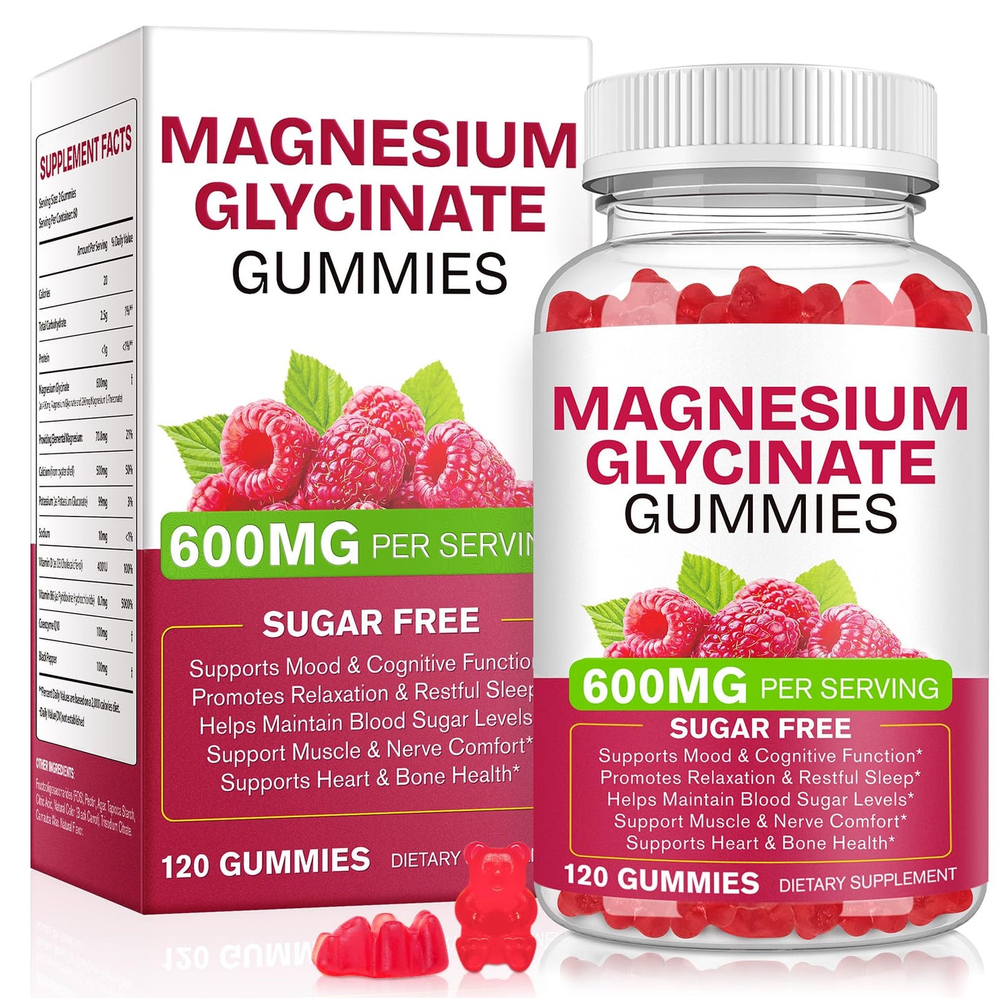 BOIUOITI Magnesium Glycinate Gummies 120 Count