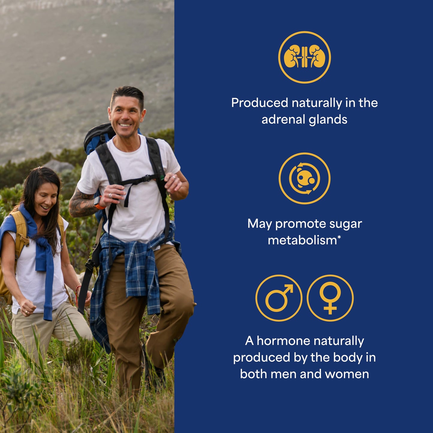 Puritan's Pride Youth Guard DHEA 50mg for Women and Men Caplets 200 Count
