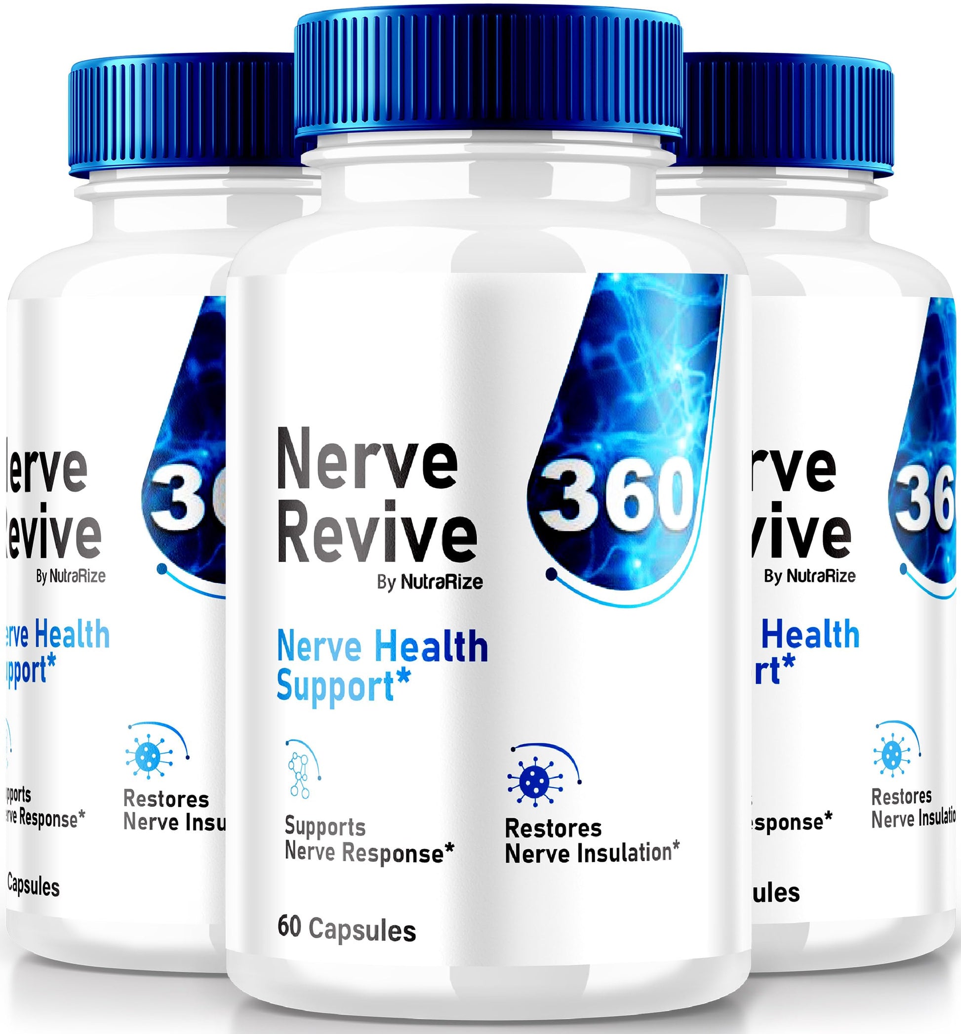 NutraRize Nerve Revive 360 Capsules, 180 Count
