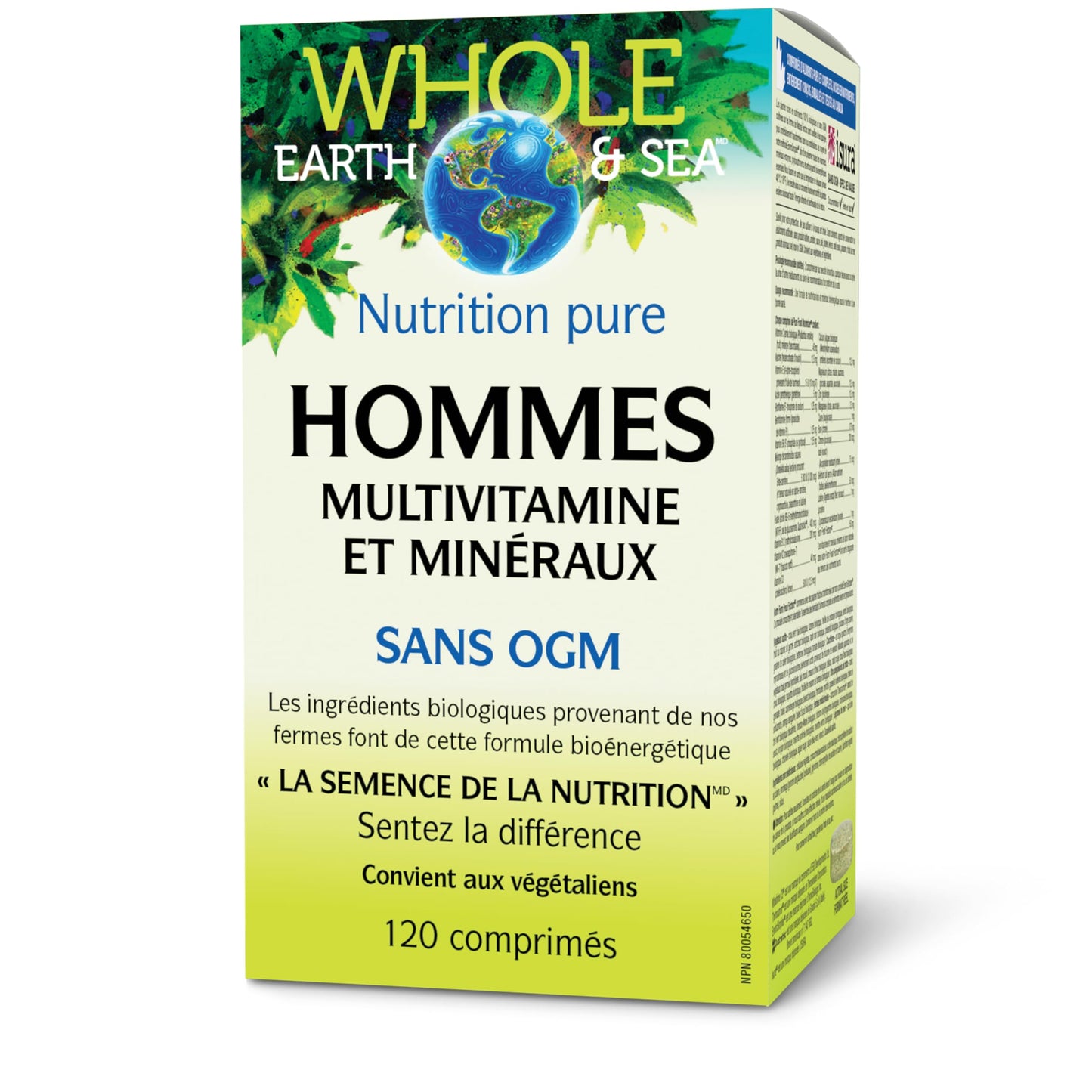 Natural Factors Whole Earth & Sea Men's Multivitamin & Mineral Tablets 120