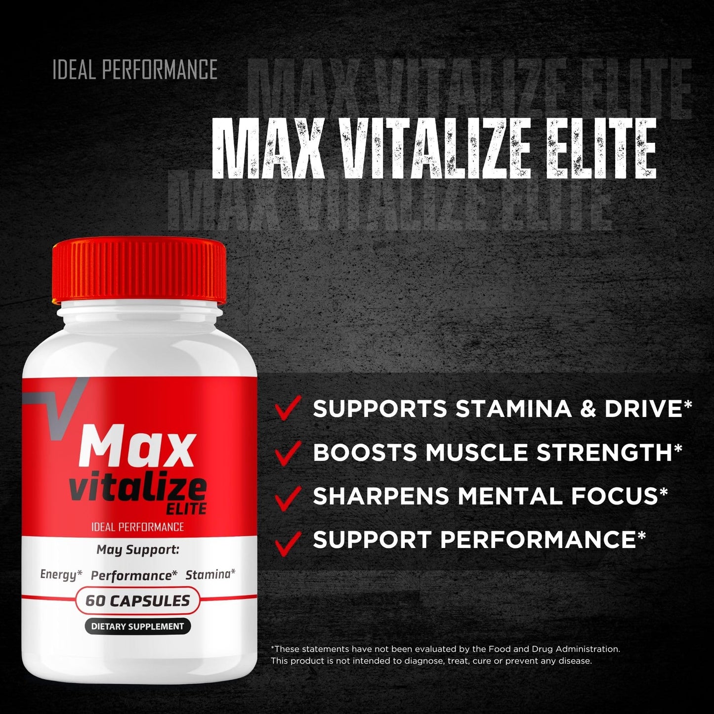 IDEAL PERFORMANCE Max Vitalize Capsules 120 Count