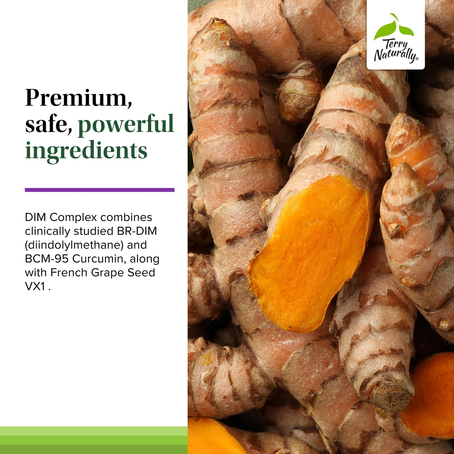 Terry Naturally DIM Complex Dietary Supplement with BCM-95 Curcumin 60 Capsules