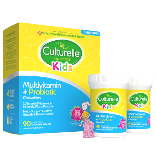 Culturelle Kids Complete Chewable Multivitamin + Probiotic For Kids, Ages 3+, Tablet, 90 Count